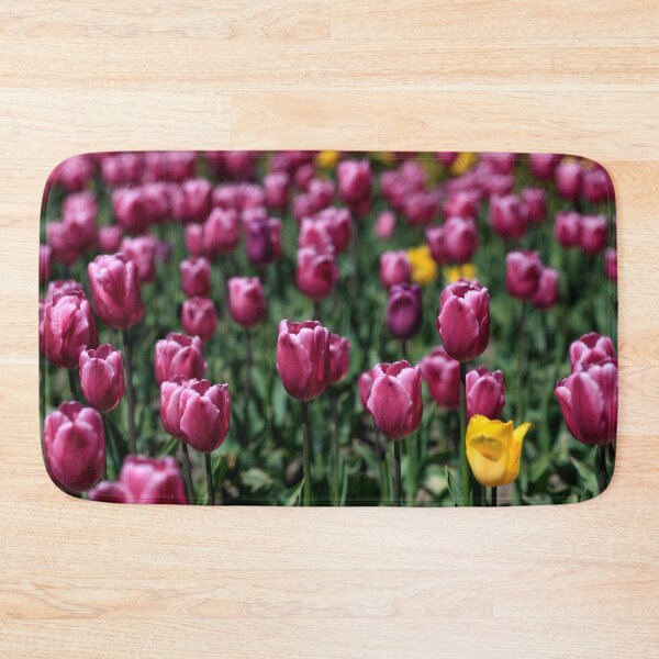 Item preview, Purple tulips on flower bed designed and sold by olena2552.