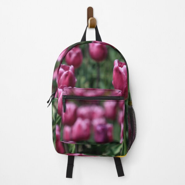 Item preview, Purple tulips on flower bed designed and sold by olena2552.