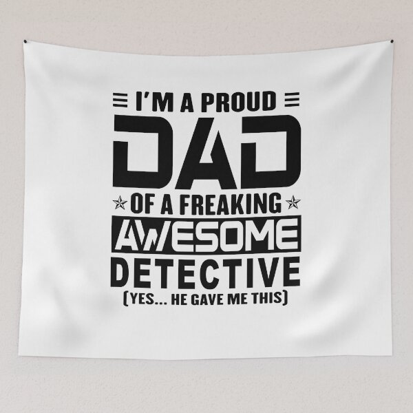Item preview, I’m A Proud Dad Of A Freaking Awesome detective, Funny Dad Shirt, Dad Of detective Shirt, Dad Gifts, Christmas Gifts For Dad designed and sold by xlnv.