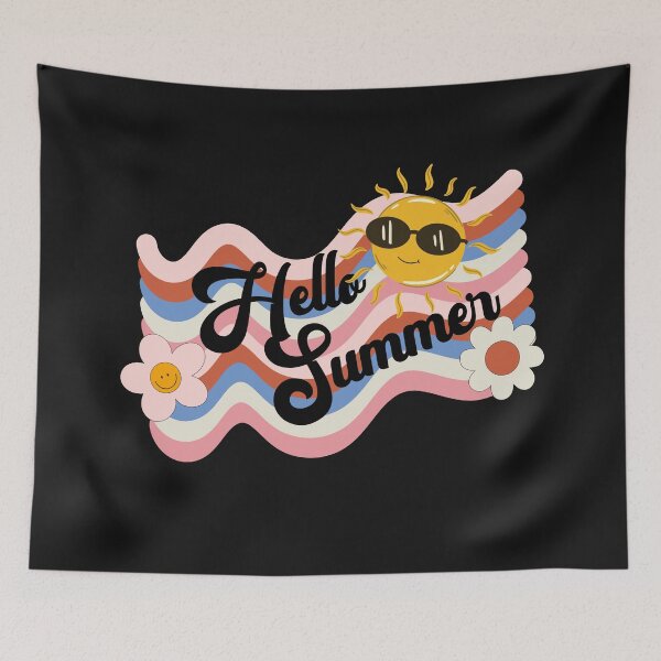 Item preview, Hello Summer Cute Retro  designed and sold by HappyLifeCreate.