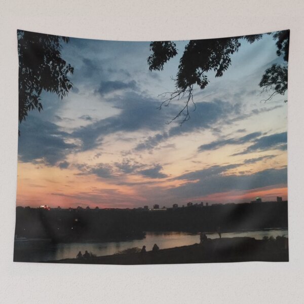 Item preview, Sunset Sky Above The River designed and sold by The Glasses Girl.