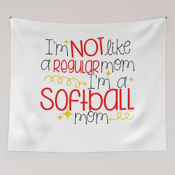 Item preview, I'm Not Like A Regular Mom I'm A Softball Mom designed and sold by adametzb.