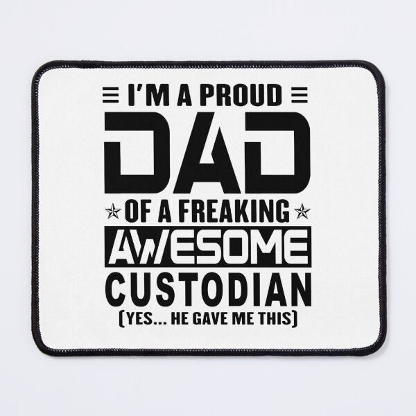 Item preview, I’m A Proud Dad Of A Freaking Awesome custodian, Funny Dad Shirt, Dad Of custodian Shirt, Dad Gifts, Christmas Gifts For Dad designed and sold by xlnv.