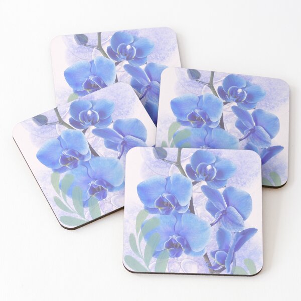Item preview, blue orchids designed and sold by AOCollections.