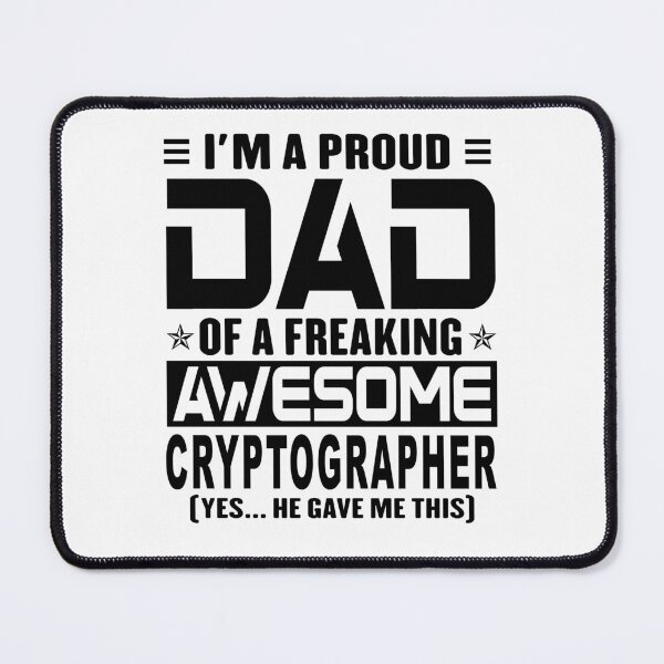 Item preview, I’m A Proud Dad Of A Freaking Awesome cryptographer, Funny Dad Shirt, Dad Of cryptographer Shirt, Dad Gifts, Christmas Gifts For Dad designed and sold by xlnv.