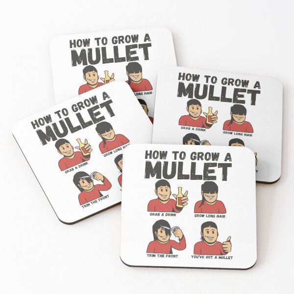 Item preview, How To Grow A Mullet, Funny Mullet  designed and sold by Vintagemashup.