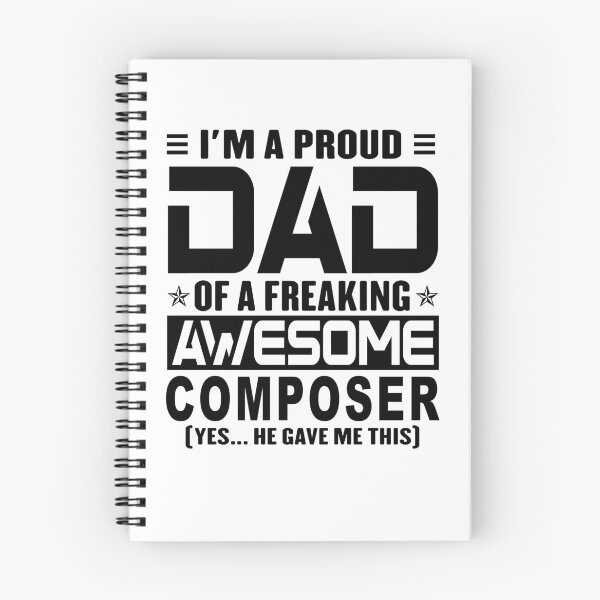 Item preview, I’m A Proud Dad Of A Freaking Awesome composer, Funny Dad Shirt, Dad Of composer Shirt, Dad Gifts, Christmas Gifts For Dad designed and sold by xlnv.