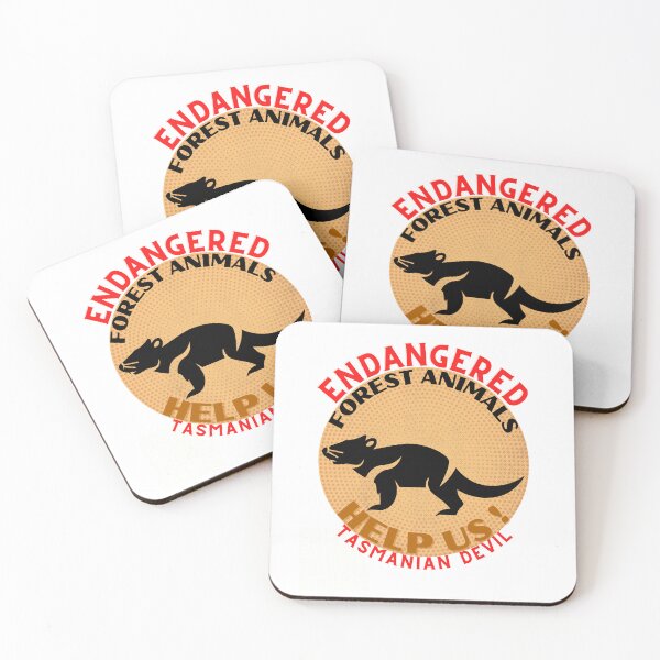 Item preview,   Endangered Tasmanian Devil Help Us ! designed and sold by yassooarts.