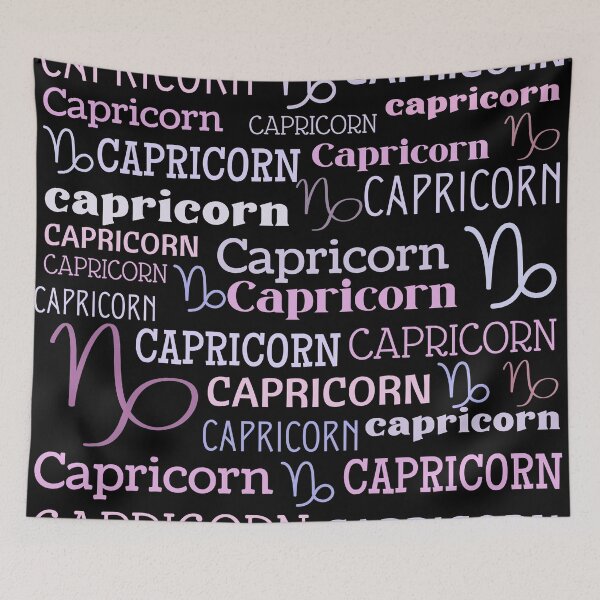 Item preview, Capricorn Zodiac Sign Pattern designed and sold by Hellofriendco.