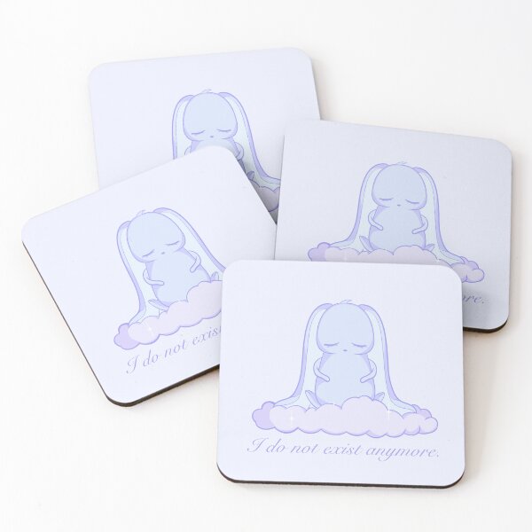 Item preview, i no longer exist Depression Bunny Sticker designed and sold by cempresse.