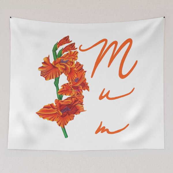 Item preview, Mum fire gladiolus by Heather Nafe Art designed and sold by HeatherNafeArt.