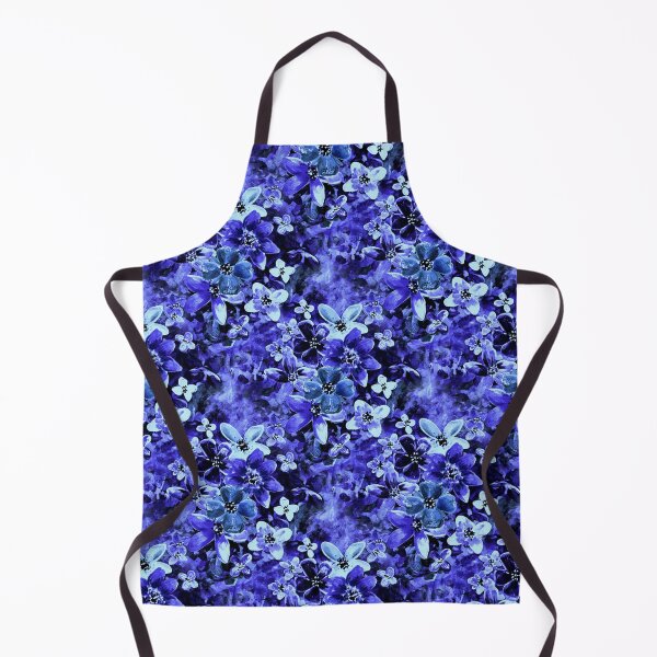 Item preview, Blue painted flowers in the garden 2 designed and sold by WzoryOzdobne.