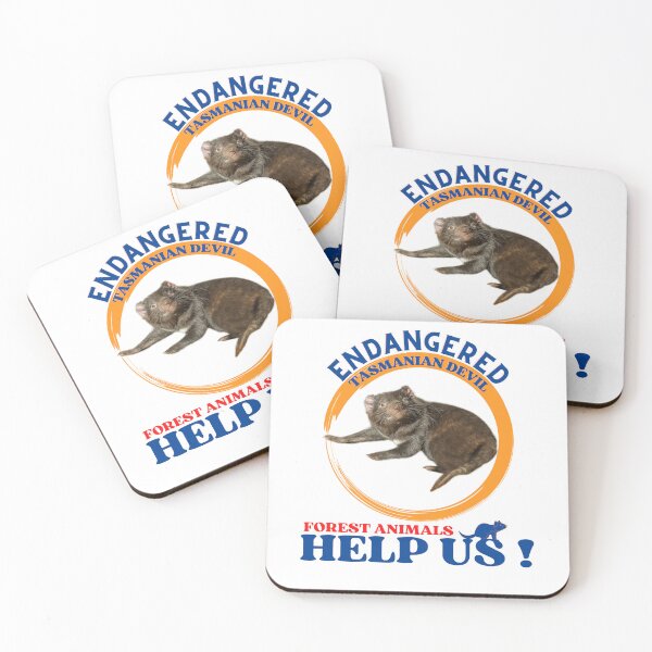 Item preview,   Endangered Tasmanian Devil Help Us ! designed and sold by yassooarts.