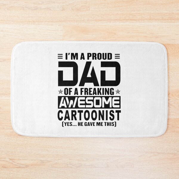 Item preview, I’m A Proud Dad Of A Freaking Awesome cartoonist, Funny Dad Shirt, Dad Of cartoonist Shirt, Dad Gifts, Christmas Gifts For Dad designed and sold by xlnv.