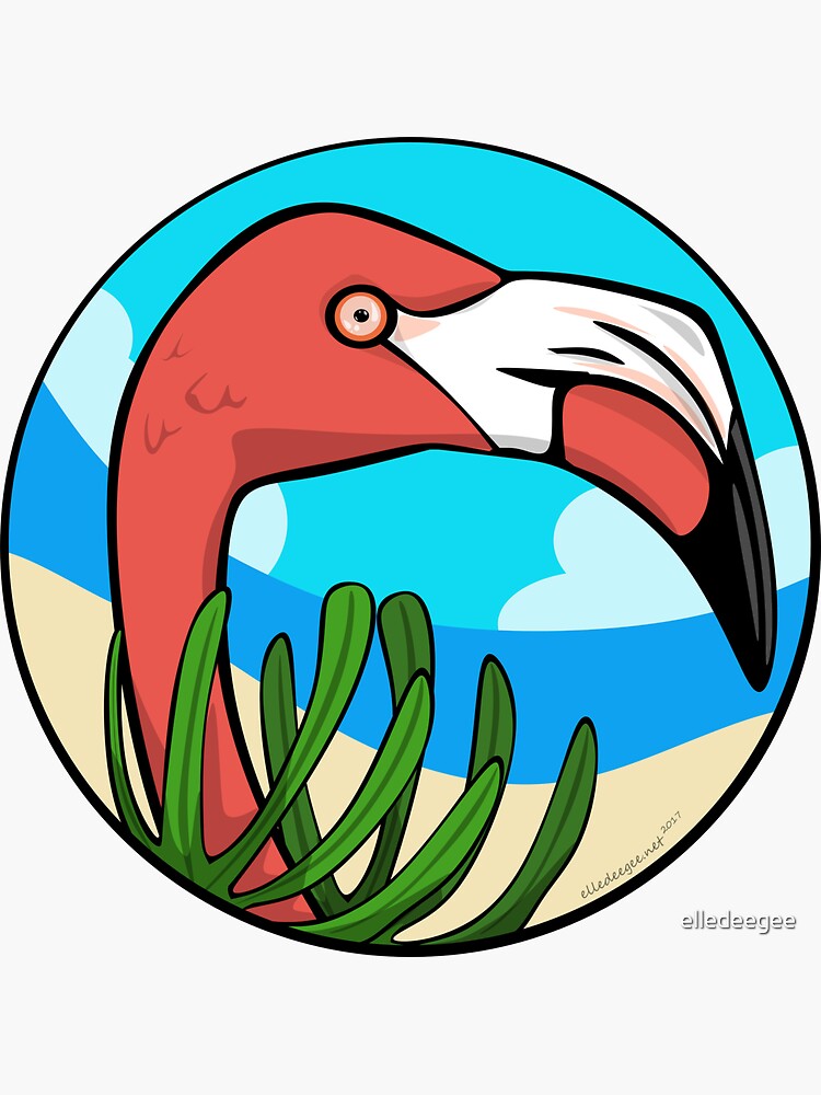 Turquoise Flamingo by elledeegee