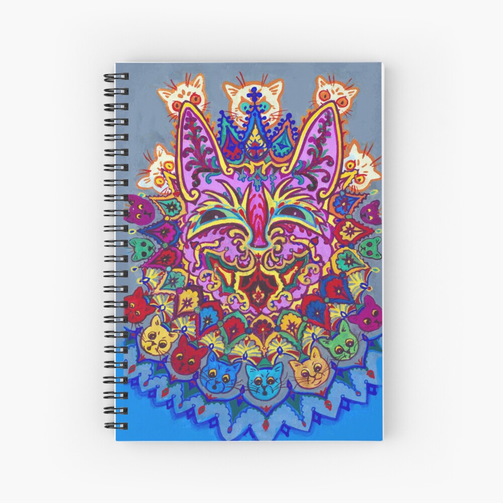 KALEIDOSCOPE KITT, Louis Wain Psychedelic Cat Art, Electric Cat,  Psychedelic Cat, Eccentric Cats of Louis Wain Art Prints, Abstract Art Cat  | Poster