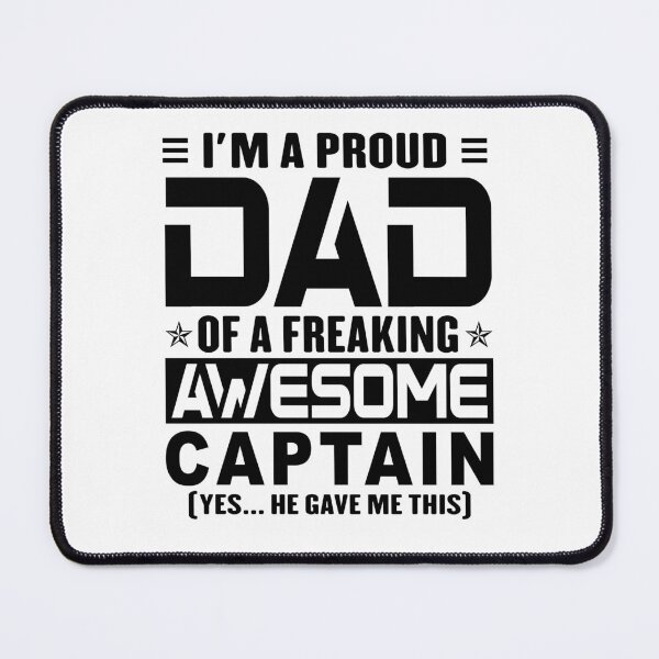 Item preview, I’m A Proud Dad Of A Freaking Awesome captain, Funny Dad Shirt, Dad Of captain Shirt, Dad Gifts, Christmas Gifts For Dad designed and sold by xlnv.