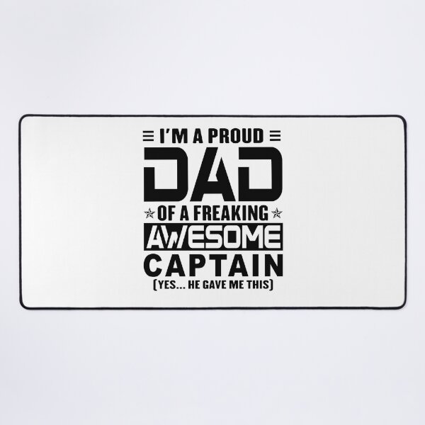 Item preview, I’m A Proud Dad Of A Freaking Awesome captain, Funny Dad Shirt, Dad Of captain Shirt, Dad Gifts, Christmas Gifts For Dad designed and sold by xlnv.