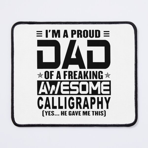 Item preview, I’m A Proud Dad Of A Freaking Awesome calligraphy, Funny Dad Shirt, Dad Of calligraphy Shirt, Dad Gifts, Christmas Gifts For Dad designed and sold by xlnv.