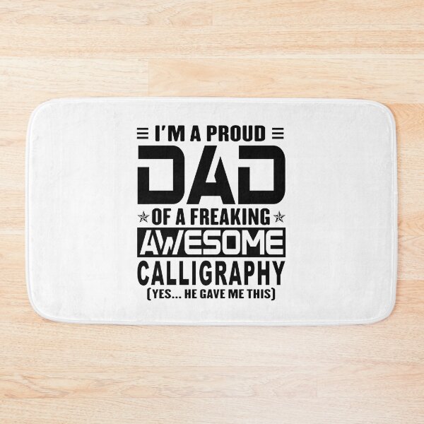 Item preview, I’m A Proud Dad Of A Freaking Awesome calligraphy, Funny Dad Shirt, Dad Of calligraphy Shirt, Dad Gifts, Christmas Gifts For Dad designed and sold by xlnv.