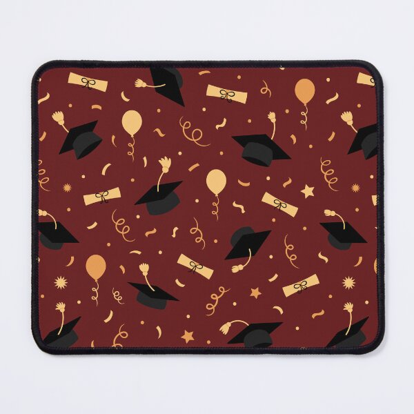 Item preview, Elegant Graduation Themed Burgundy Seamless Pattern designed and sold by silviaol.