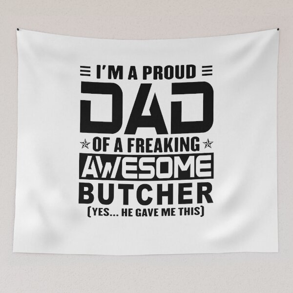 Item preview, I’m A Proud Dad Of A Freaking Awesome butcher, Funny Dad Shirt, Dad Of butcher Shirt, Dad Gifts, Christmas Gifts For Dad designed and sold by xlnv.