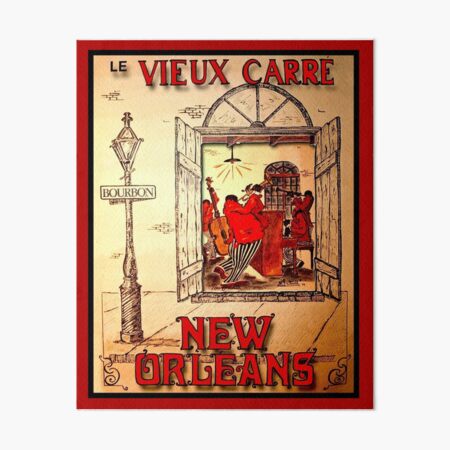 Item preview, NEW ORLEANS: Vintage Mardi Gras Jazz Advertising Print  designed and sold by posterbobs.