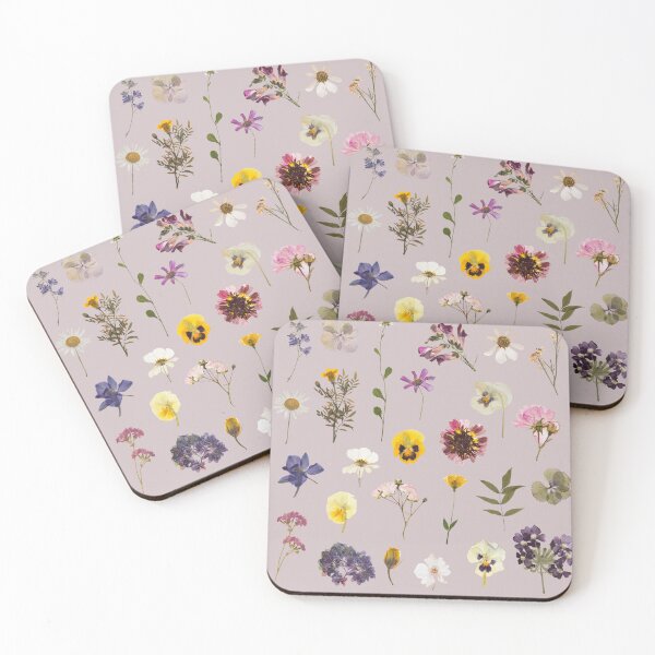 Item preview, Pressed flowers pattern design  designed and sold by Holly-berry-art.