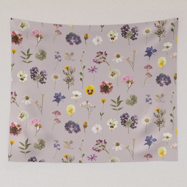 Item preview, Pressed flowers pattern design  designed and sold by Holly-berry-art.