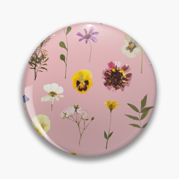 Item preview, Copy of Pressed flowers pattern design in pink designed and sold by Holly-berry-art.