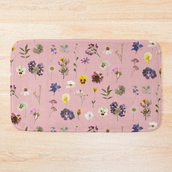 Item preview, Copy of Pressed flowers pattern design in pink designed and sold by Holly-berry-art.