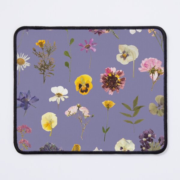 Item preview, Pressed flowers pattern design in purple designed and sold by Holly-berry-art.