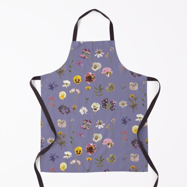 Item preview, Pressed flowers pattern design in purple designed and sold by Holly-berry-art.