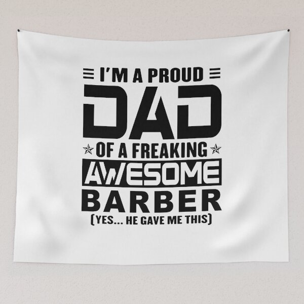 Item preview, I’m A Proud Dad Of A Freaking Awesome barber, Funny Dad Shirt, Dad Of barber Shirt, Dad Gifts, Christmas Gifts For Dad designed and sold by xlnv.
