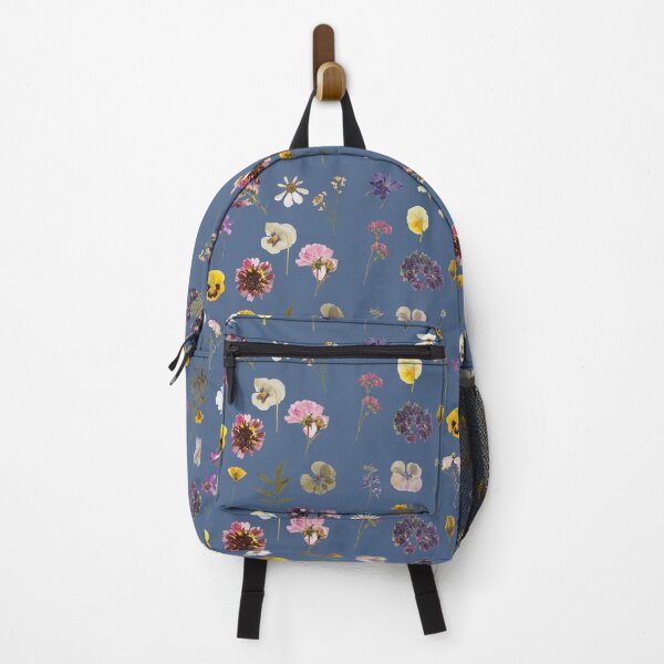 Item preview, Copy of Pressed flowers pattern design in blue designed and sold by Holly-berry-art.