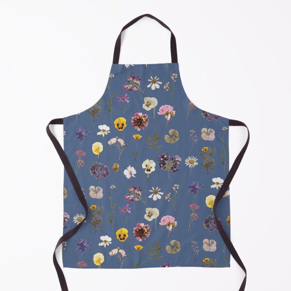 Item preview, Copy of Pressed flowers pattern design in blue designed and sold by Holly-berry-art.