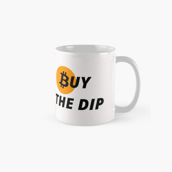 bitcoin - buy the dip - blanc - crypto bitcoin - crypto art classic mugs