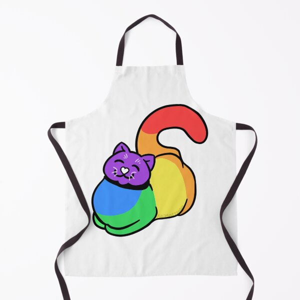 Item preview, LGBTQIA+ Pride Flag Cat designed and sold by KaiMacTrash.