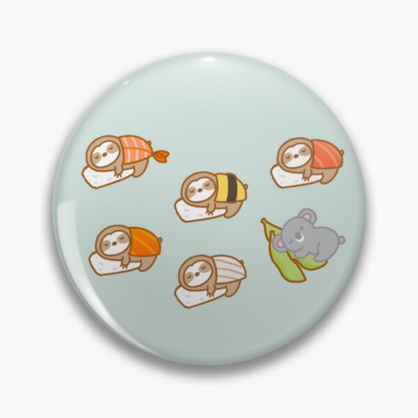 Item preview, Cute Sloth Koala Sushi Lovers  designed and sold by theslothinme.