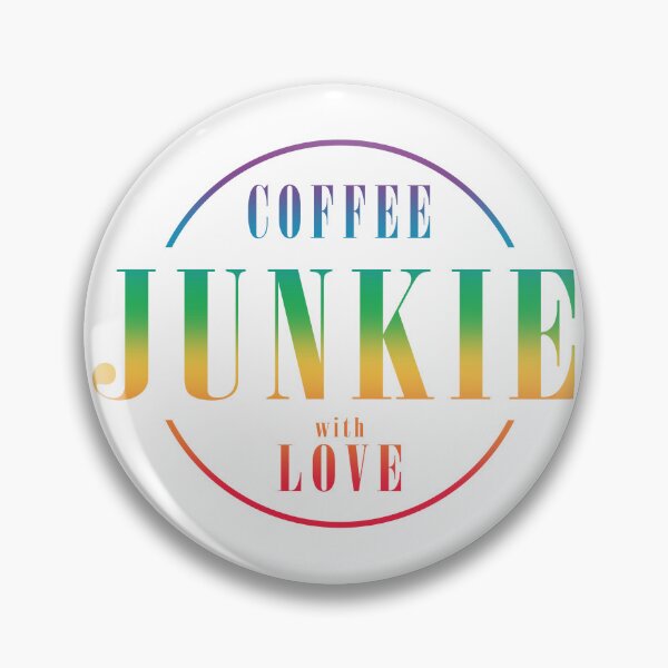 Item preview, Coffee Junkie with Love, Coffee Lover, Rainbow designed and sold by AlfabetDesign.