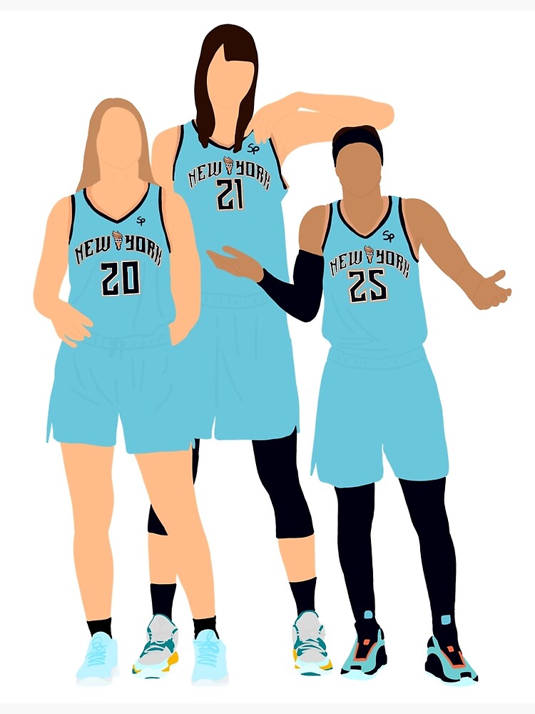 Póster «Nueva York Liberty WNBA Sabrina Ionescu Han Xu Asia Durr» De ...