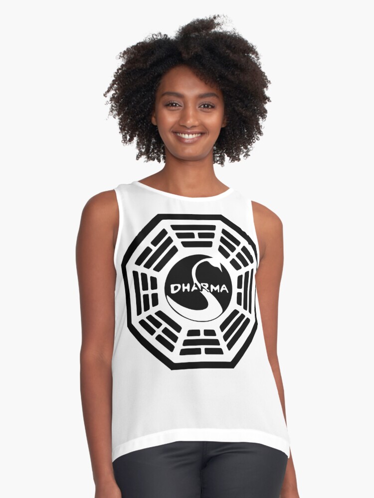 Dharma Initiative The Swan Station Logo Lost Tv Show Sleeveless Top By Widmore Redbubble