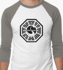 Dharma Initiative - The Swan Station Logo (Lost TV Show) Men's Baseball ¾ T-Shirt