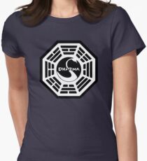 Dharma Initiative - The Swan Station Logo (Lost TV Show) Women's Fitted T-Shirt