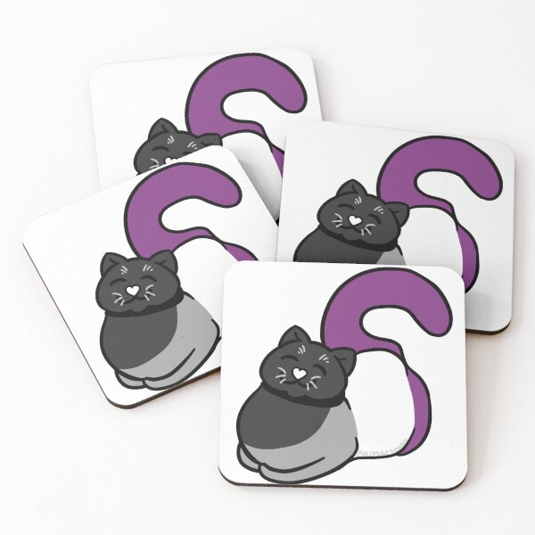 Item preview, Asexual Pride Flag Cat designed and sold by KaiMacTrash.