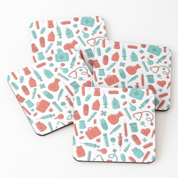 Item preview, Cute Medical Nurse Doctor Theme Seamless Pattern designed and sold by silviaol.