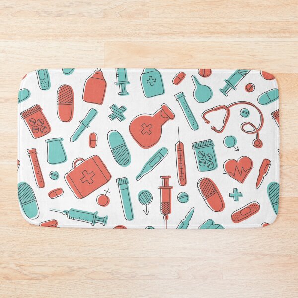 Item preview, Cute Medical Nurse Doctor Theme Seamless Pattern designed and sold by silviaol.