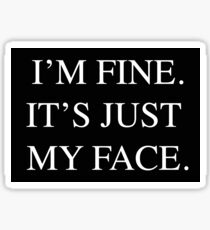 Just my face Sticker