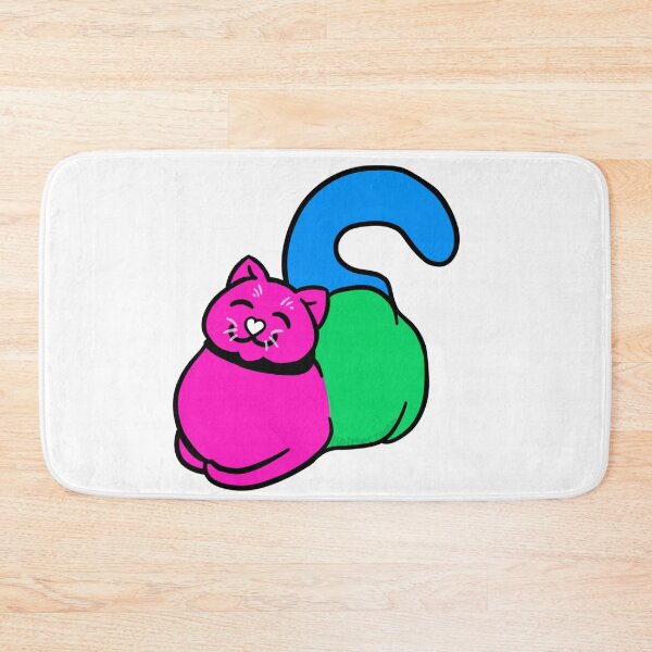 Item preview, Polysexual Pride Flag Cat designed and sold by KaiMacTrash.