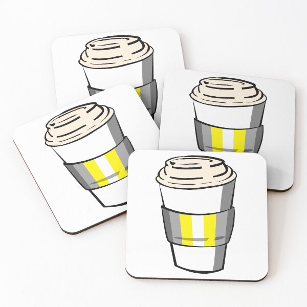 Item preview, Demigender Pride Coffee Cup Doodle designed and sold by CJ Vanderbeek.